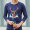 Long Sleeve Deer Head - Navy