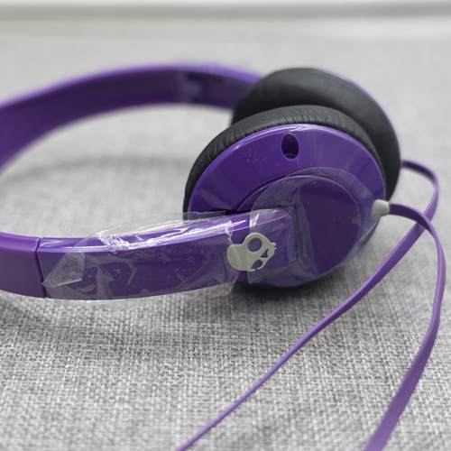 骷髅头重低音有线耳机头戴带麦