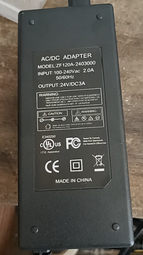 适用于ZF120A-2403000热敏打印机电源24VDC3A适配器充电器通用