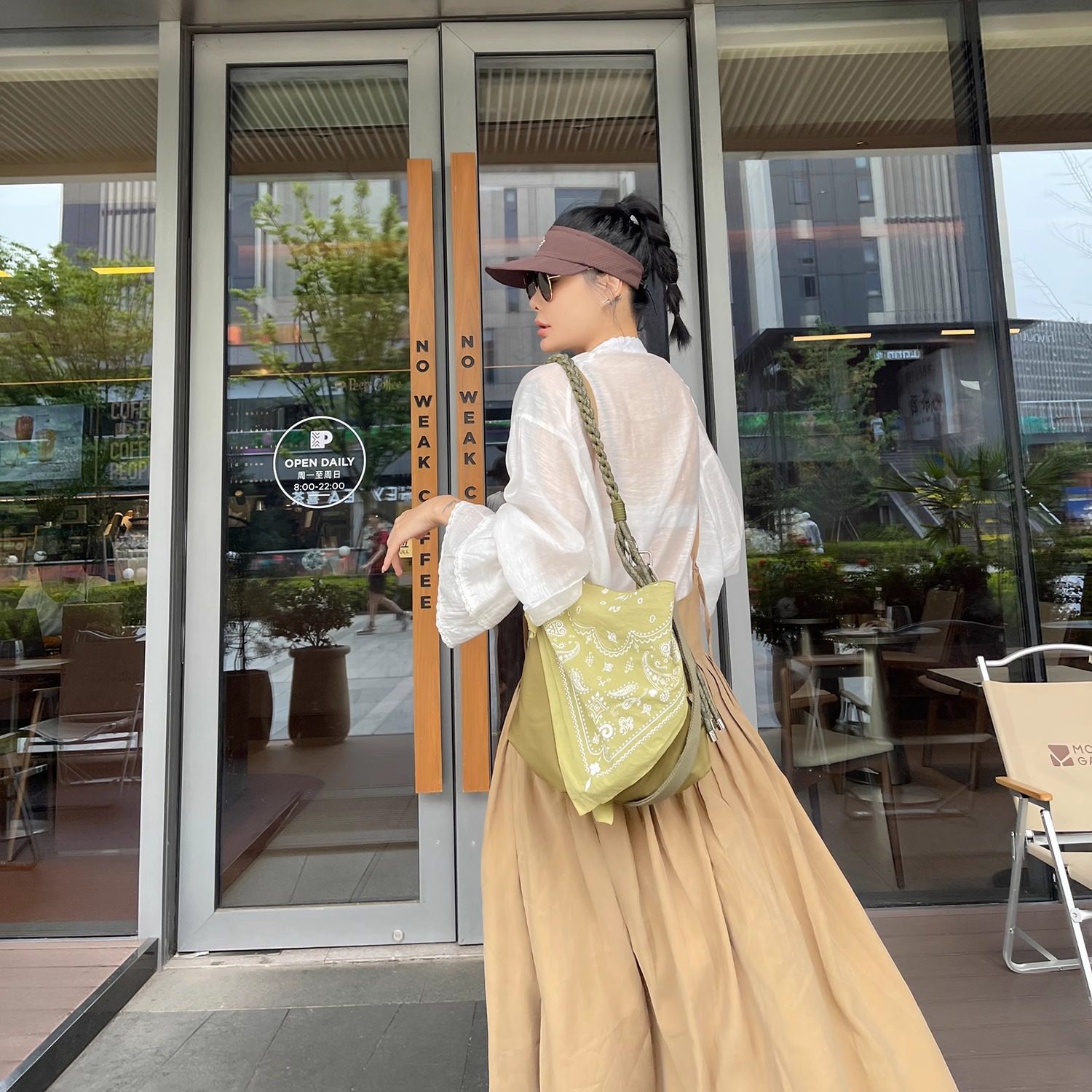 古祖祖 原创荷叶边喇叭袖绑带防晒衬衫外套清透感上衣女2025新款,女装/女士精品,衬衫,淘宝优惠券,粉丝福利购,淘宝优惠卷