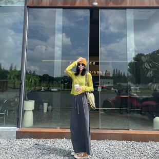 古祖祖 原创小众私服灰色下半身失踪多片鱼尾长裙2026春季半身裙