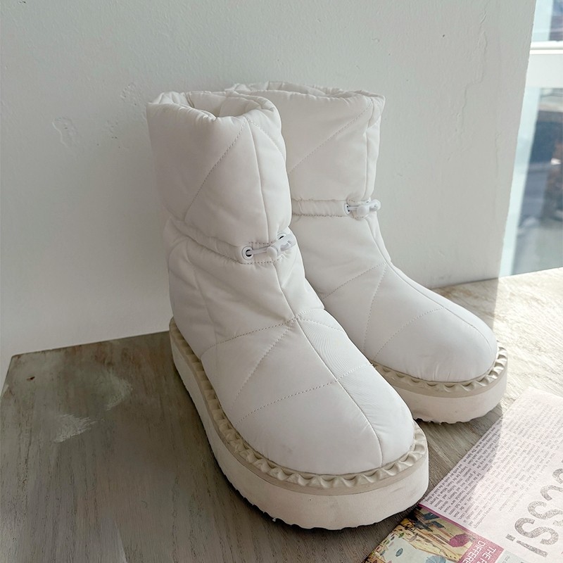 雪地靴冬季保暖加绒中筒靴