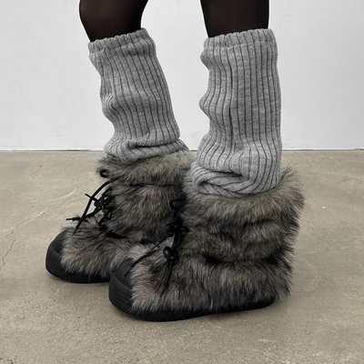 冬季加绒保暖厚底短款雪地靴女