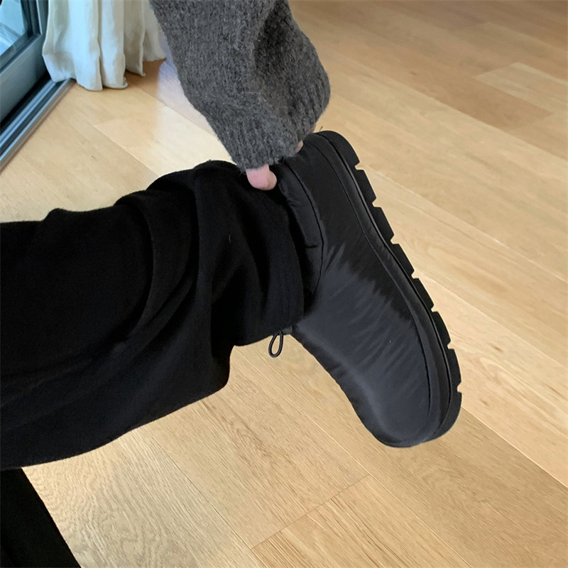 棉鞋加绒保暖设计感小众