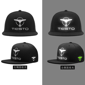 Tiesto铁斯托嘻哈帽DJ摇滚潮牌电音铁叔街舞反光周边同款帽春秋天