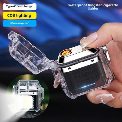 Outdoor Ignition Type C Tungsten Lighter钨丝点烟器+COB Light