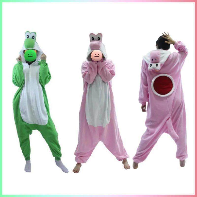 New Mario Bros Yoshi One Piece Pajamas Anime Men Halloween C