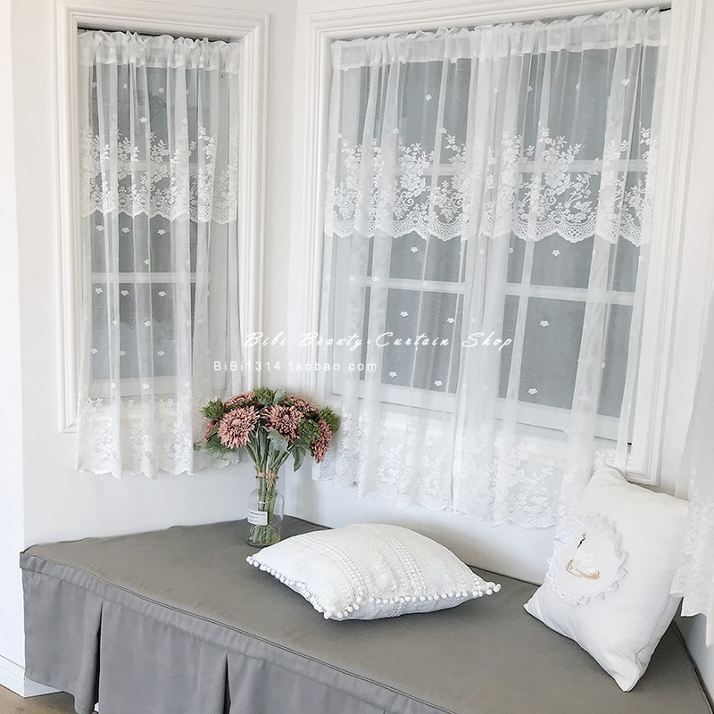 梦幻公主多层网眼波浪衣柜窗帘