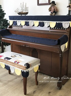 马小萌原创样版房品质卡通火车狮子加厚立式防尘钢琴罩钢琴套定制