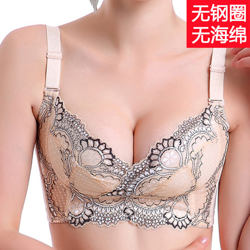 正品薄款调整型白色无钢圈无海绵文胸胸罩收副乳聚拢夏季女式内衣