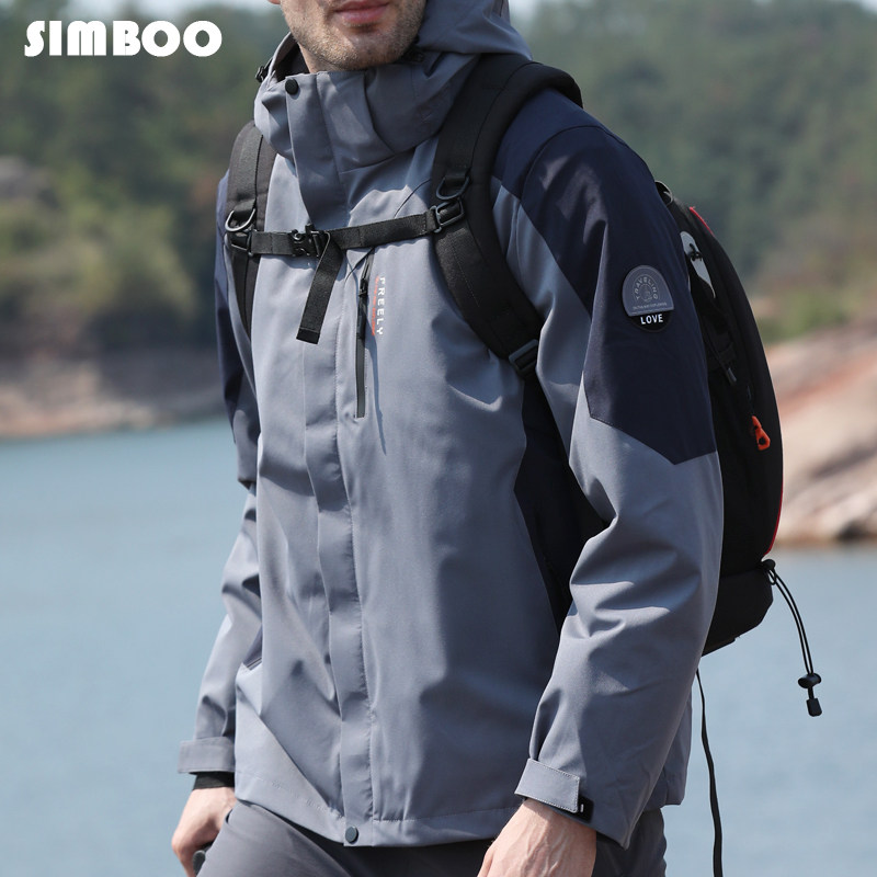 信步户外冲锋男女防风