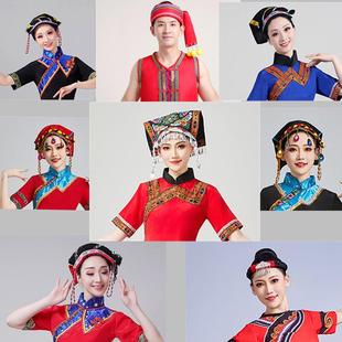 苗族彝族土家族演出服饰头饰少数民族布头饰黎族瑶族表演服布头饰