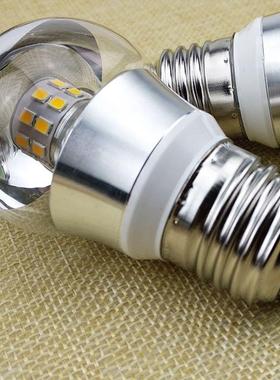 LED无影泡E27螺口E14小螺口5瓦球泡暖白光110V220V半电镀魔豆灯泡