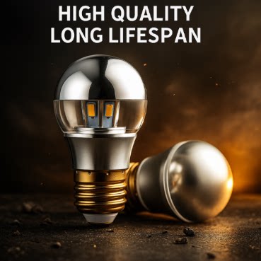 爱迪生无影LED半镀银反射灯泡 E27螺口半镀银龙珠球泡装饰光源