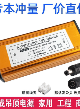 led驱动电源平板灯镇流器恒流driver整流变压器6w8w12W18W24W38W