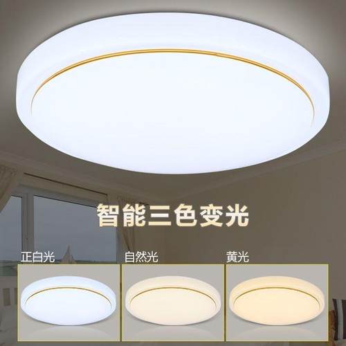 LED吸顶灯亚克力圆形房间过道走廊办公室厨房阳台灯具简约卧室灯