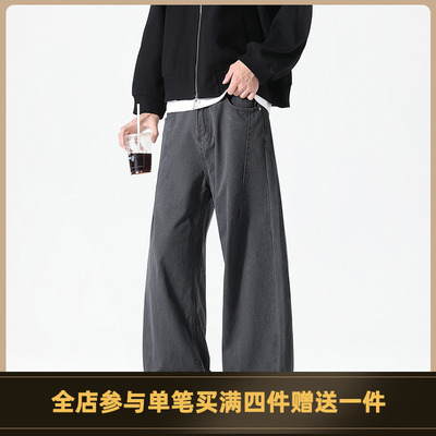 COOLJU美式工装裤宽松纯棉直筒
