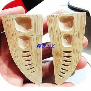 竹卦打磨传统竹根圣杯羊角形状工一对圣卦竹头卦尺寸7-10cm可看货