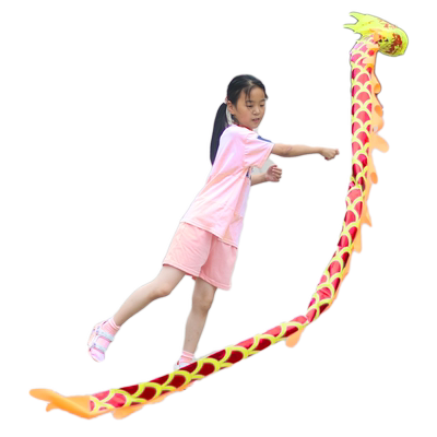 儿童杆甩龙运动健身舞蹈表演