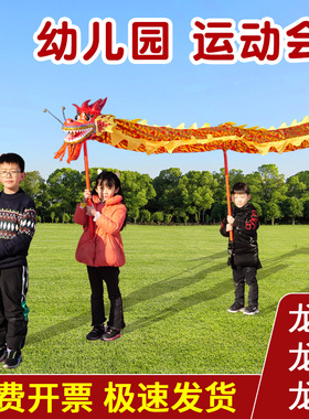 儿童舞龙表演道具幼儿园小学生运动会龙头龙灯舞龙舞狮表演道具