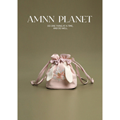 AMNN 汉服刺绣斜跨手提包古风新中式 禅意绣花旗袍配饰百搭收纳包