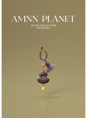 AMNN 宋锦双面葫芦非遗手工钥匙扣挂件新中式国风吊坠汉服配饰