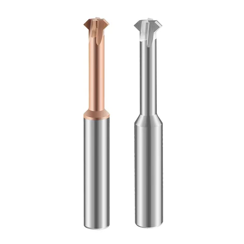 45度铝用钨钢上下t型倒角刀钢件涂层合金内孔正反双面倒角铣刀90