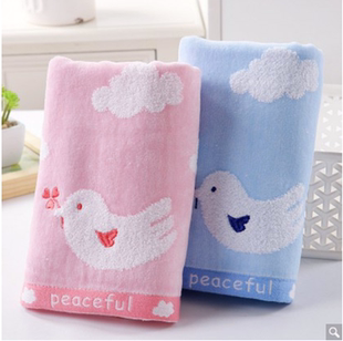 金号纯棉毛巾全棉割绒和平鸽面巾加大加厚柔软吸水洗澡巾G1289