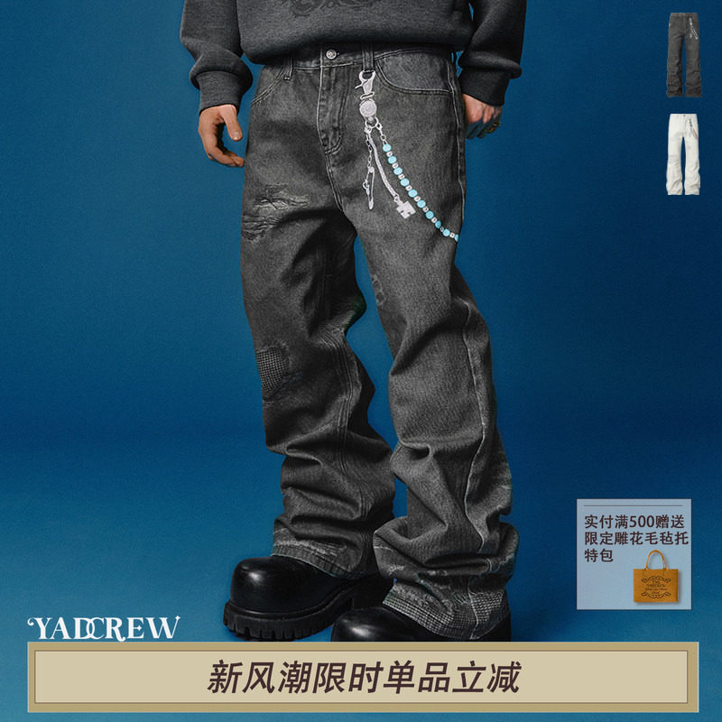 YADREW亚德鲁美式复古牛仔裤
