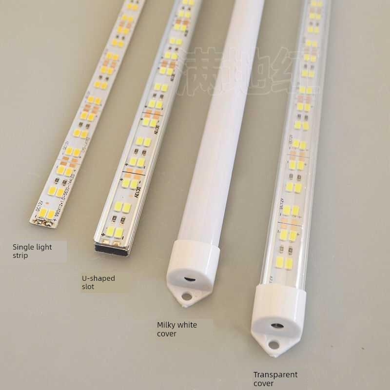 高亮度12Vled街档灯夜市灯暖黄硬灯条灯直流条形蓄电池车灯24V48V