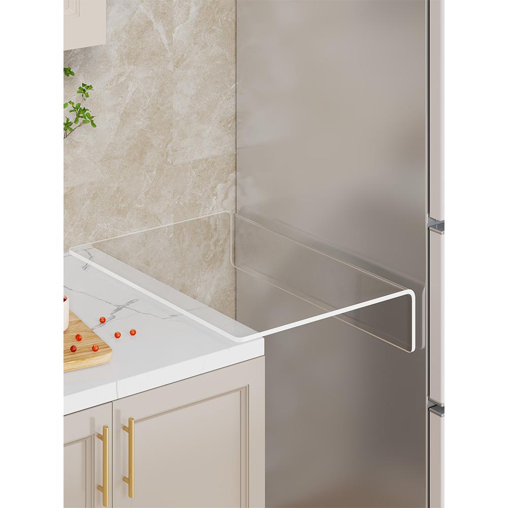 厨房夹缝延长板亚克力冰箱收纳台缝隙调料放置架家用多功能储物架