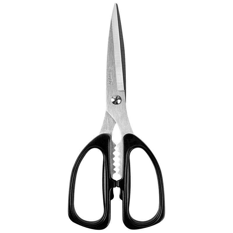 广博不锈钢强力居家用剪刀文具剪办公剪厨房手工艺剪子 锋利耐用