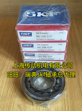 瑞典SKF进口轴承 NU 202 203 204 205 206 207 208 ECP ECM EC C3