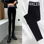 新款 黑色打底裤 2024秋季 长裤 高腰显瘦百搭加绒小脚冬 女外穿春秋款