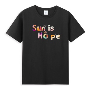 T恤孙颖莎王楚钦SUN HOPE巴黎周边应援 短袖 2024莎头组合文化衫