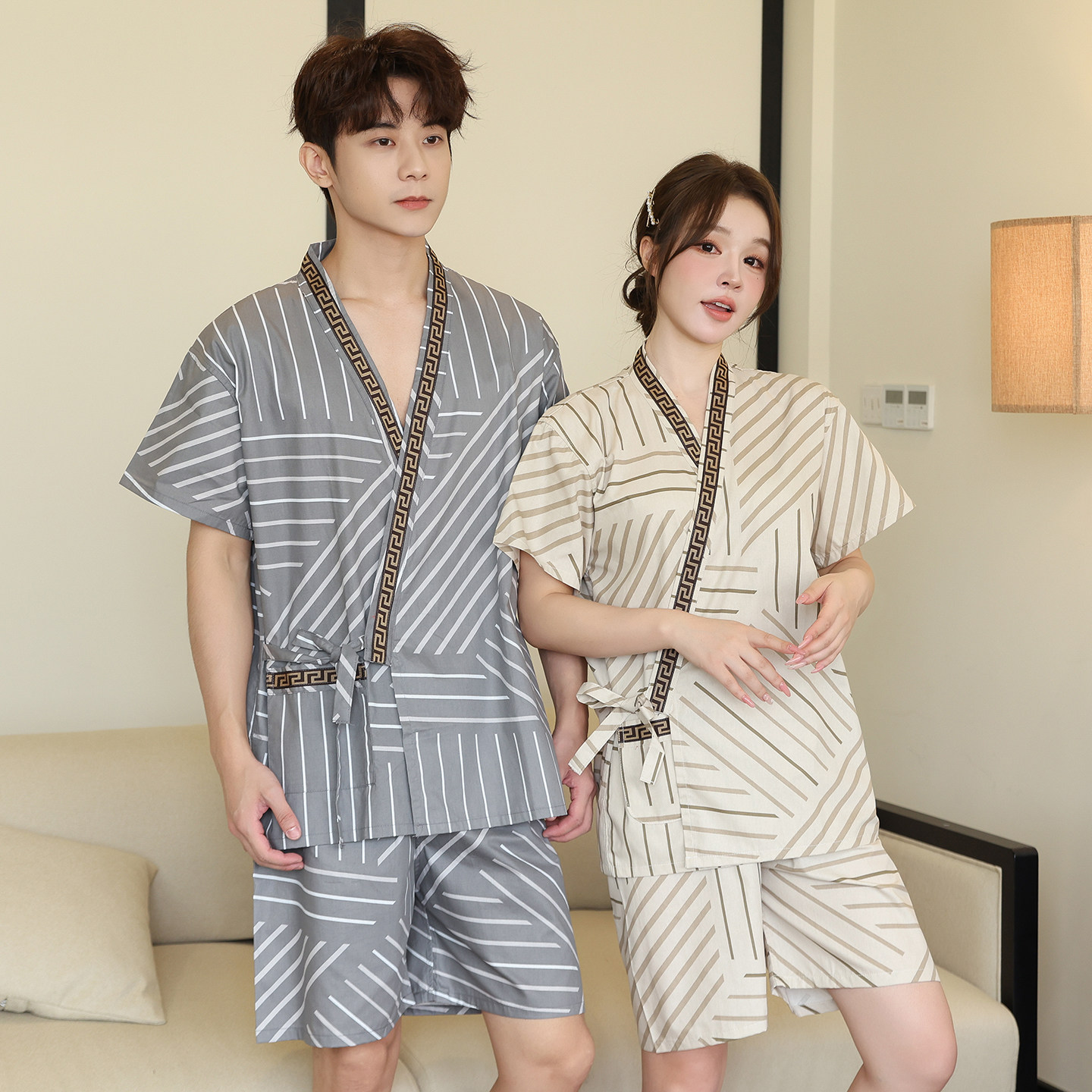 旺鑫晟源男女情侣汗蒸服浴服套装