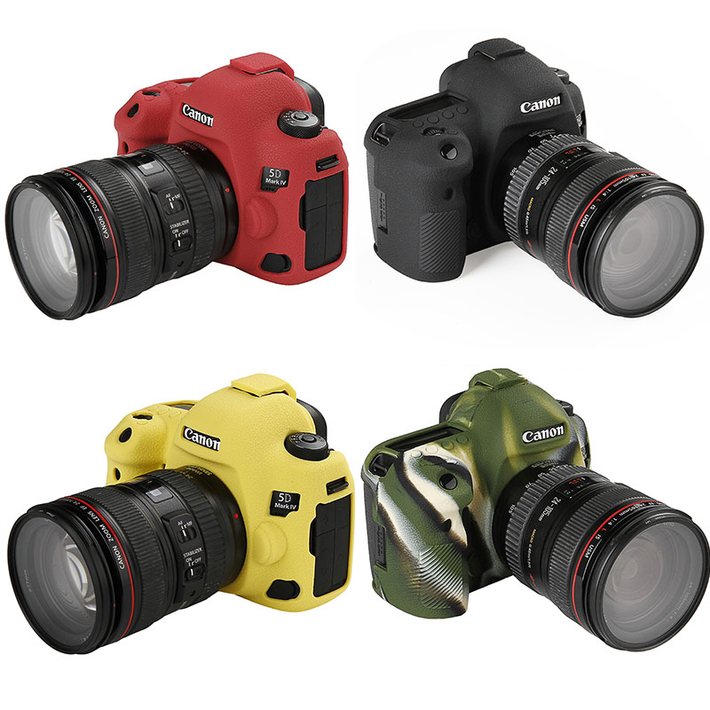 适用于佳能R5 R6 R RP 5D4 6D2 5D3 90D 80D 1DXII/III硅胶保护套相机包-封面