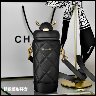 Vanow高颜值吸管保温杯女礼物大容量学生网红可爱新款大肚水杯子