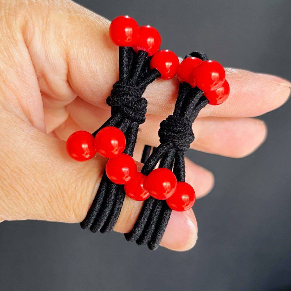 黑色高弹红豆皮筋扎头发头绳皮筋成人儿童简约扎头发马尾发圈耐用,饰品/流行首饰/时尚饰品新,发饰,淘宝优惠券,粉丝福利购,淘宝优惠卷