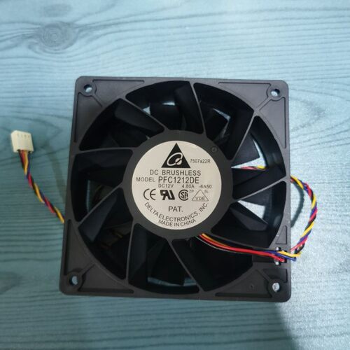 台达 PFC1212DE 12V 4.8A 烧烤炉风机暴力12CM 12038 散热风扇