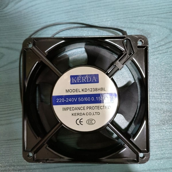 kerda科尔达 KD1238HBL/HSL 220V 0.15A/0.12A 12038机柜散热风扇
