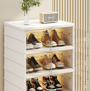 架鞋 鞋 可折叠鞋 柜塑料家用免安装 盒收纳盒透明 子收纳神器省空间鞋