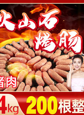 整箱批发齐汇猪肉火山石烤肠24斤