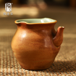陶迷窑变釉公道杯陶瓷匀茶器家用复古分茶器茶道配件功夫茶具茶海