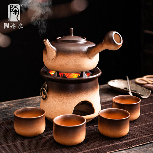 陶迷柴烧提梁壶围炉煮茶套装