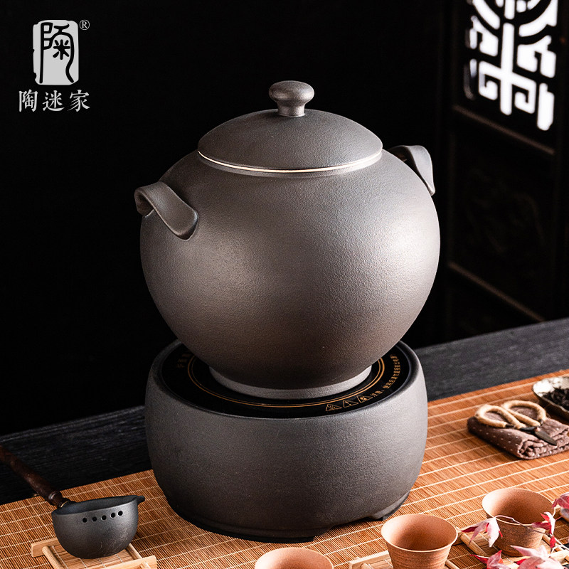火山石煮茶釜新中式茶馆煮茶壶