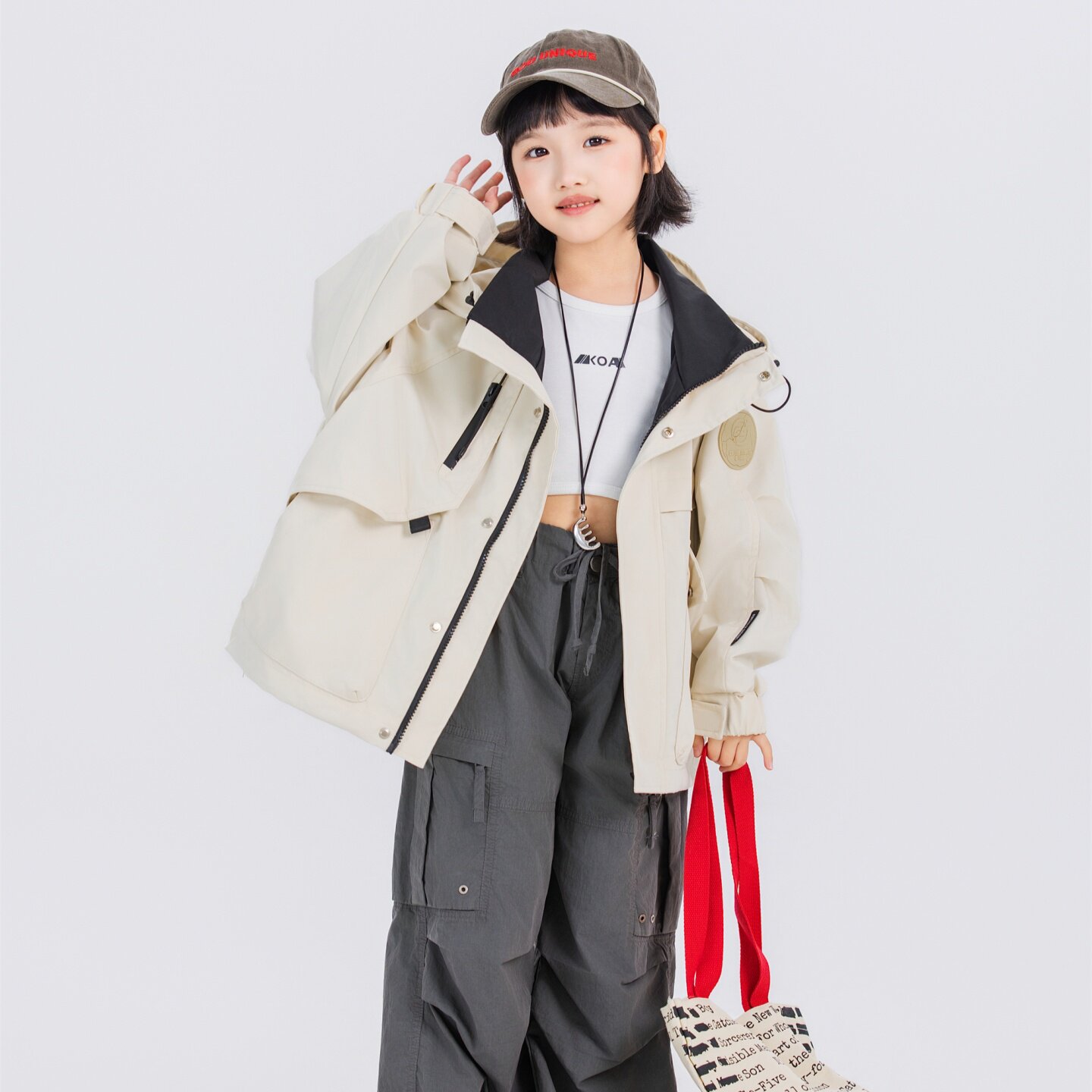 儿童冲锋衣春秋户外外套