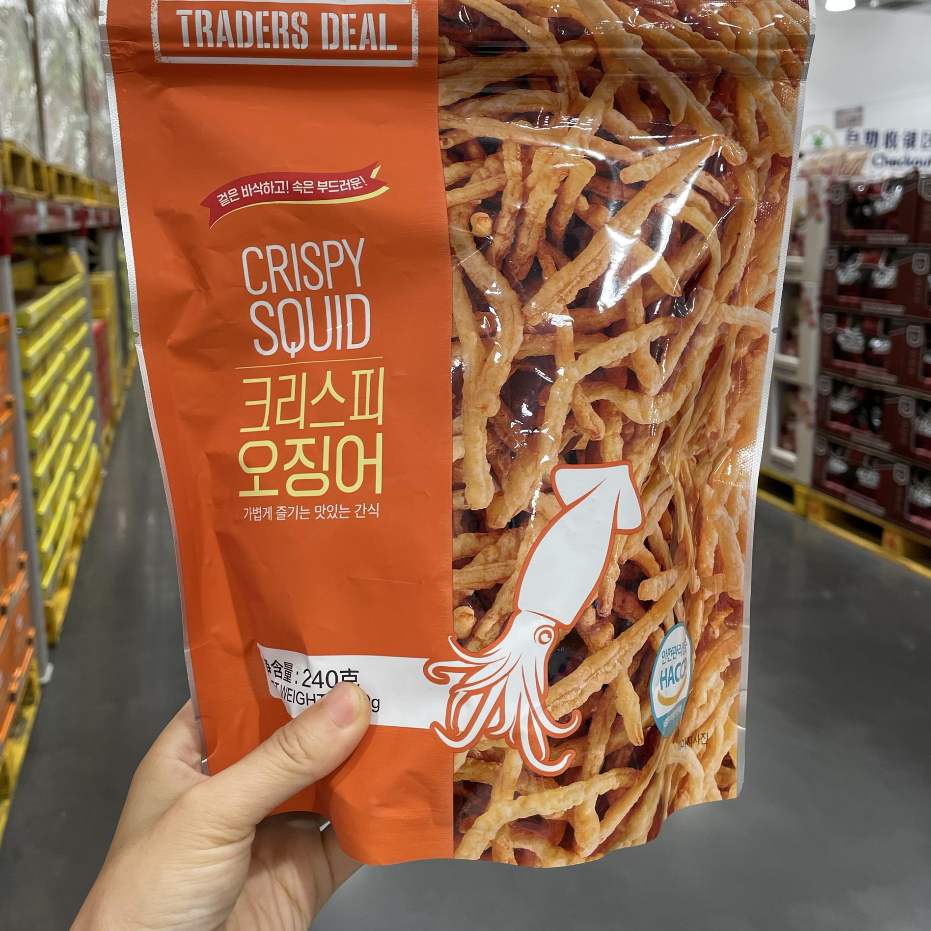 【sam's club】韩国进口香脆鱿鱼丝240g香甜口味酥脆可口休闲零食
