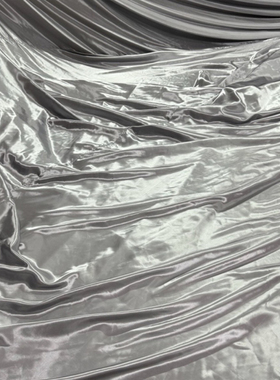 银灰色绸缎布料亮面绸布新车揭幕布银色背景布丝绸仿真丝缎面布料