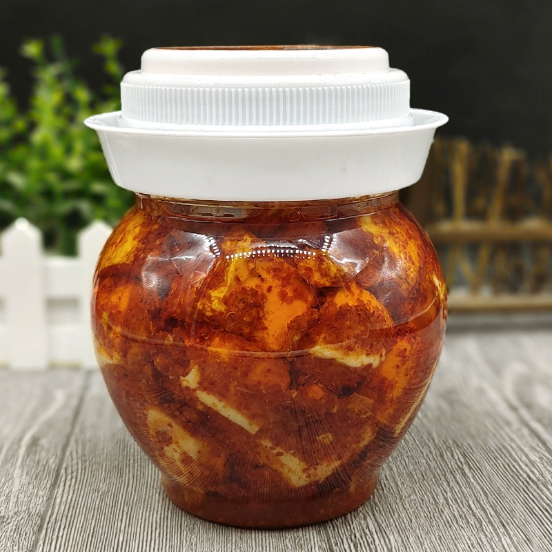 湖南美食益阳红腐乳四季红镇特产农家豆腐乳香辣红油开胃下饭菜